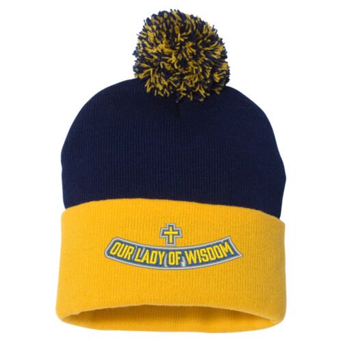 Sportsman Adult Embroidered Pom-Pom Toque Thumbnail